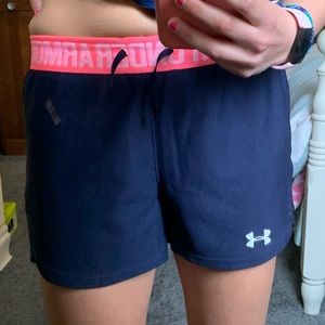 Under Armour Navy Blue Athletic Shorts